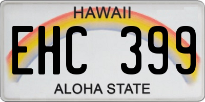 HI license plate EHC399