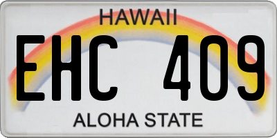 HI license plate EHC409