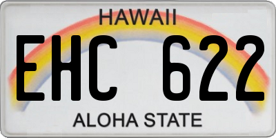 HI license plate EHC622