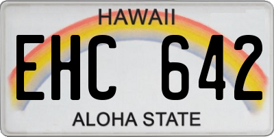 HI license plate EHC642