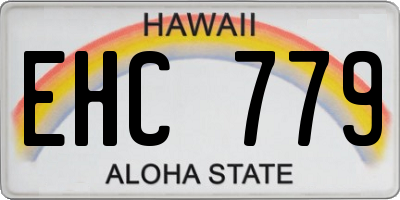 HI license plate EHC779