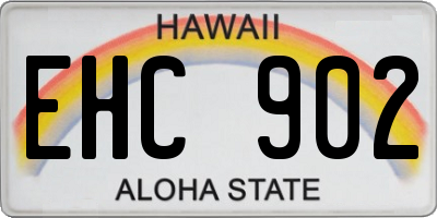 HI license plate EHC902