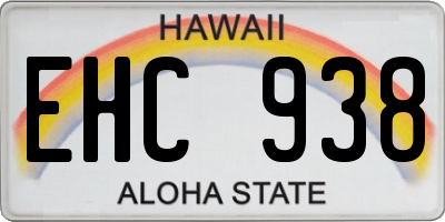 HI license plate EHC938