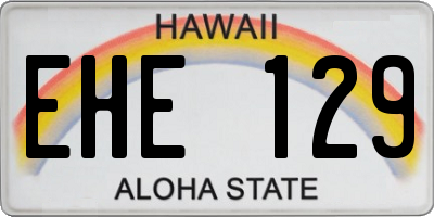 HI license plate EHE129