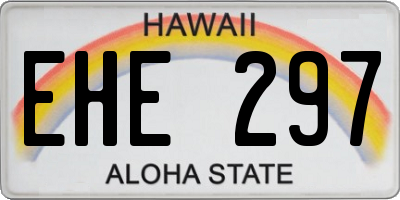 HI license plate EHE297