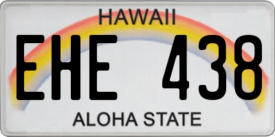 HI license plate EHE438