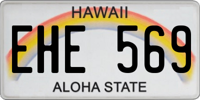 HI license plate EHE569