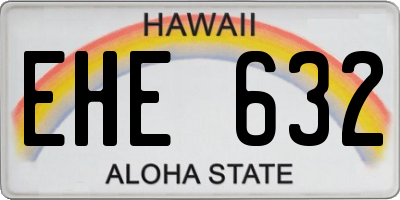 HI license plate EHE632