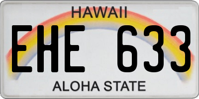 HI license plate EHE633