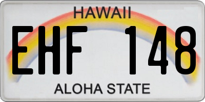 HI license plate EHF148