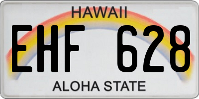 HI license plate EHF628