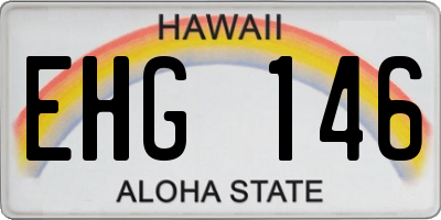 HI license plate EHG146