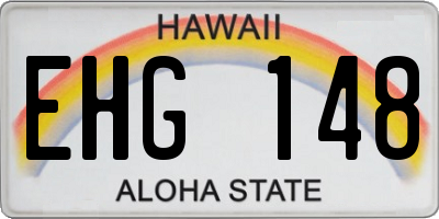 HI license plate EHG148