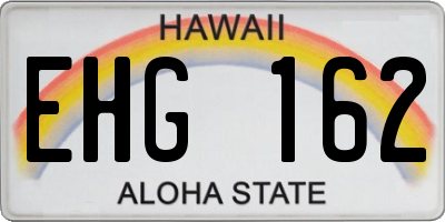 HI license plate EHG162