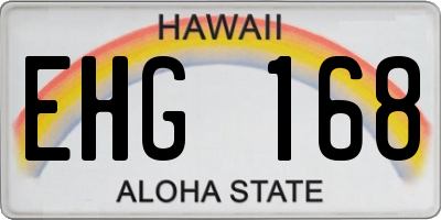 HI license plate EHG168