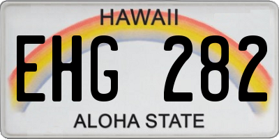 HI license plate EHG282