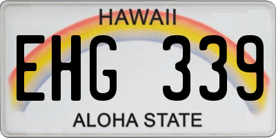 HI license plate EHG339