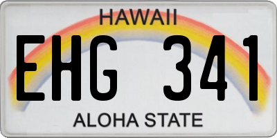 HI license plate EHG341