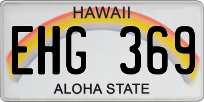 HI license plate EHG369