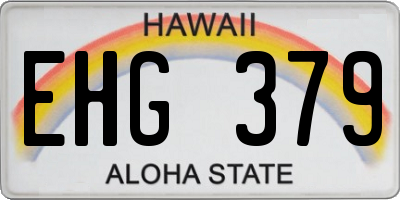 HI license plate EHG379