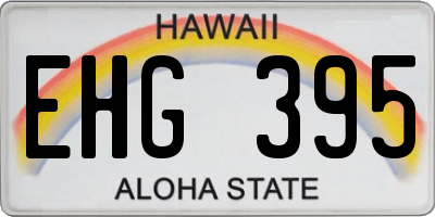 HI license plate EHG395