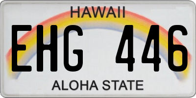 HI license plate EHG446