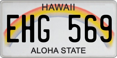 HI license plate EHG569
