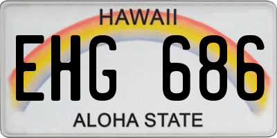 HI license plate EHG686