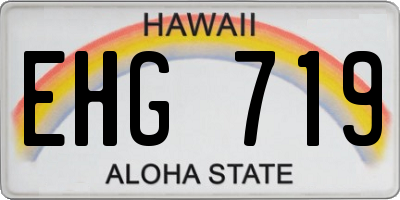 HI license plate EHG719