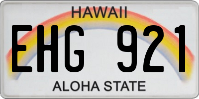 HI license plate EHG921