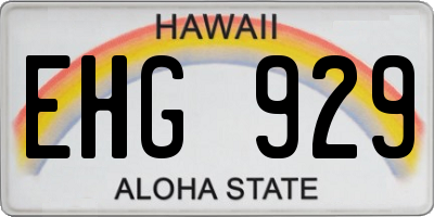 HI license plate EHG929