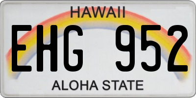 HI license plate EHG952