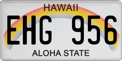 HI license plate EHG956
