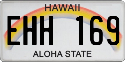 HI license plate EHH169