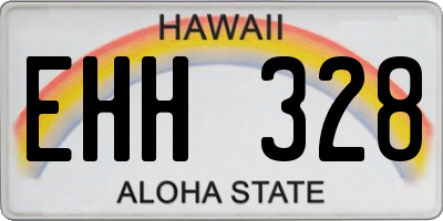 HI license plate EHH328