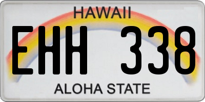 HI license plate EHH338