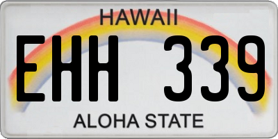 HI license plate EHH339