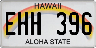 HI license plate EHH396