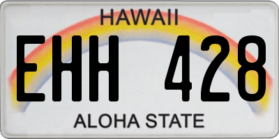 HI license plate EHH428