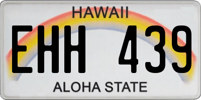 HI license plate EHH439