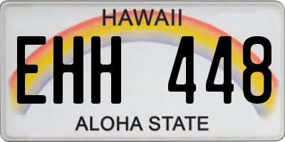 HI license plate EHH448