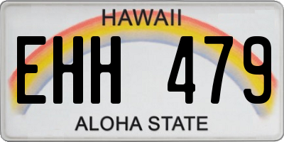 HI license plate EHH479