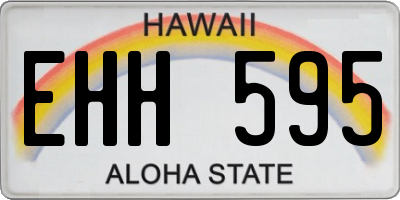 HI license plate EHH595