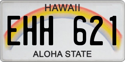 HI license plate EHH621