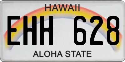 HI license plate EHH628