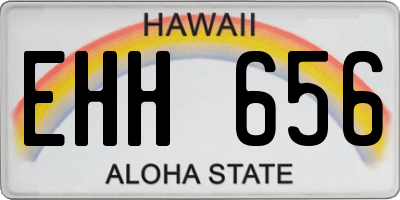 HI license plate EHH656