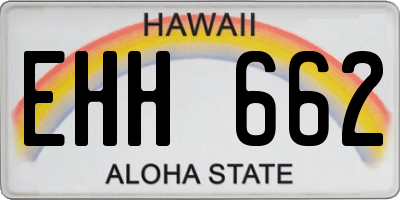 HI license plate EHH662