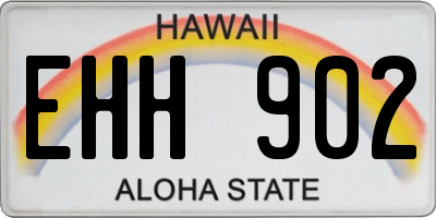 HI license plate EHH902
