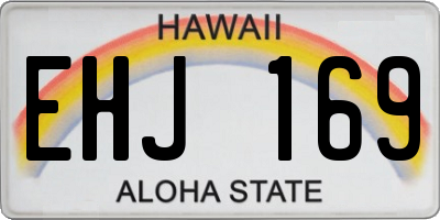 HI license plate EHJ169