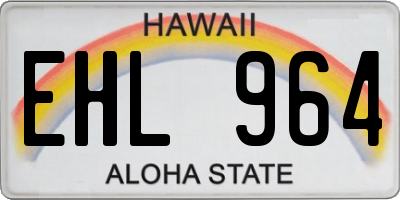 HI license plate EHL964